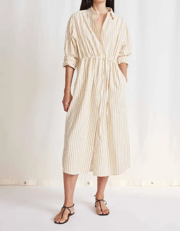 Fashion Sale Molto Shirt Dress In Sun Stripe Today Only