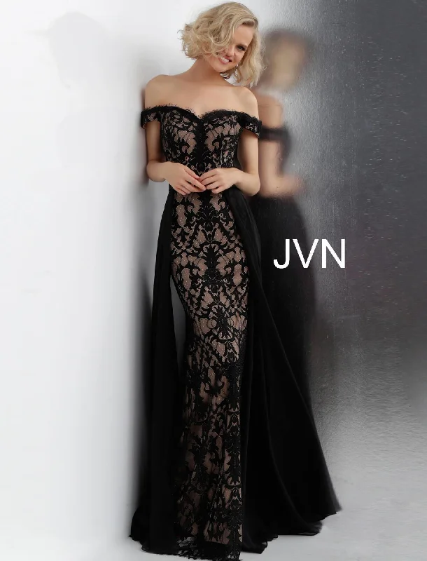 Limited Styles Jovani 62489 Off the Shoulder Lace Prom Dress Sale Feminine Elegant