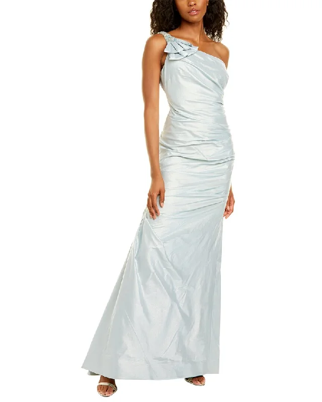 Fashion Sale Teri Jon by Rickie Freeman Metallic Gown Seasonal Trend