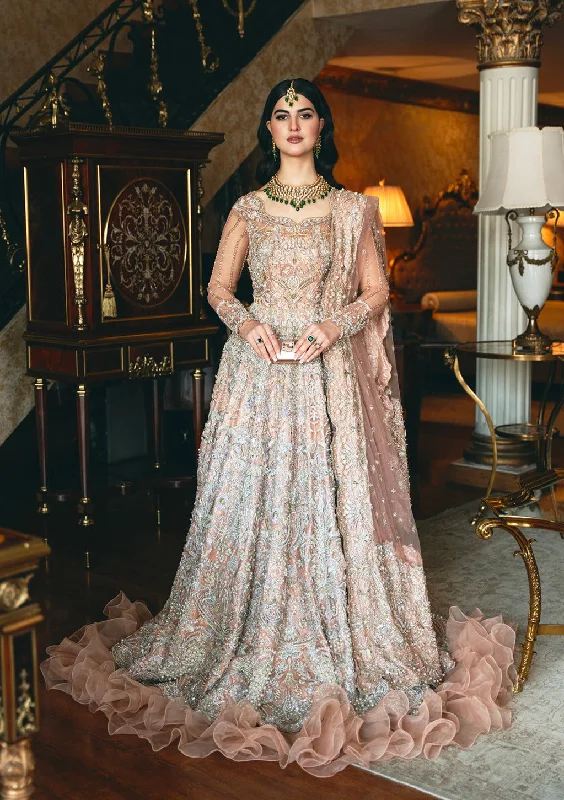 Chic & Modern Sales Pakistani Bridal Dress in Embellished Walima Gown Style Summer Fashion