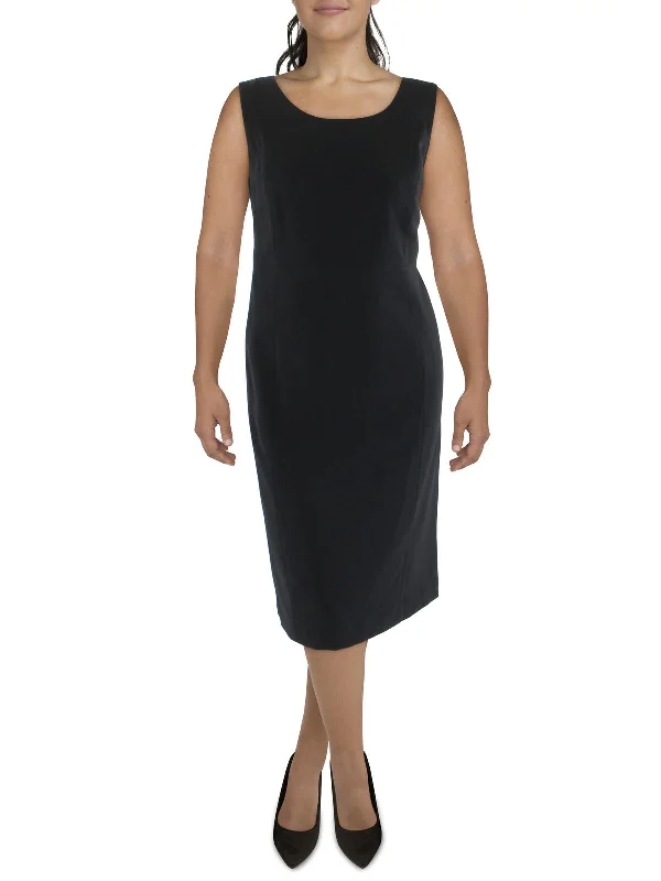 Limited Time Plus Womens Knit Sleeveless Shift Dress Effortless Comfort