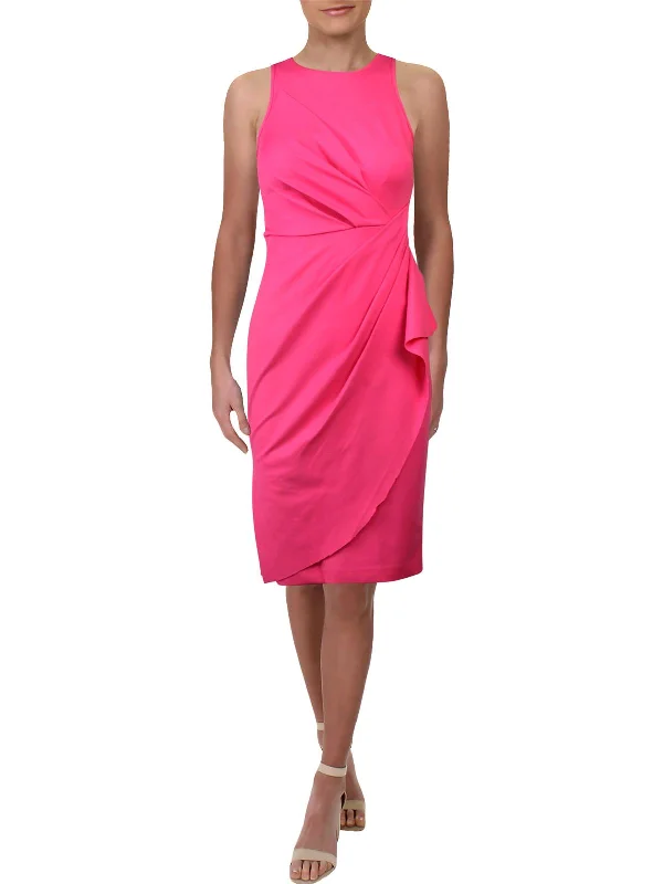 Retro Style Promotions Womens Ruched Sleeveless Cocktail Dress Weekend Special