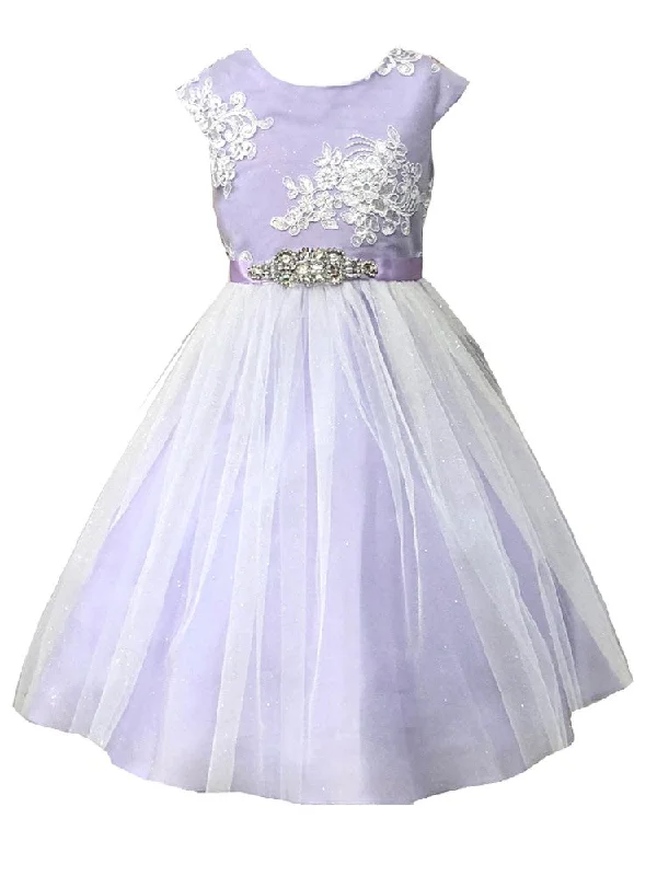 Unbeatable Deals Big Girls Multi Color Silk Tulle Junior Bridesmaid Dress 2-12 Limited - Stock