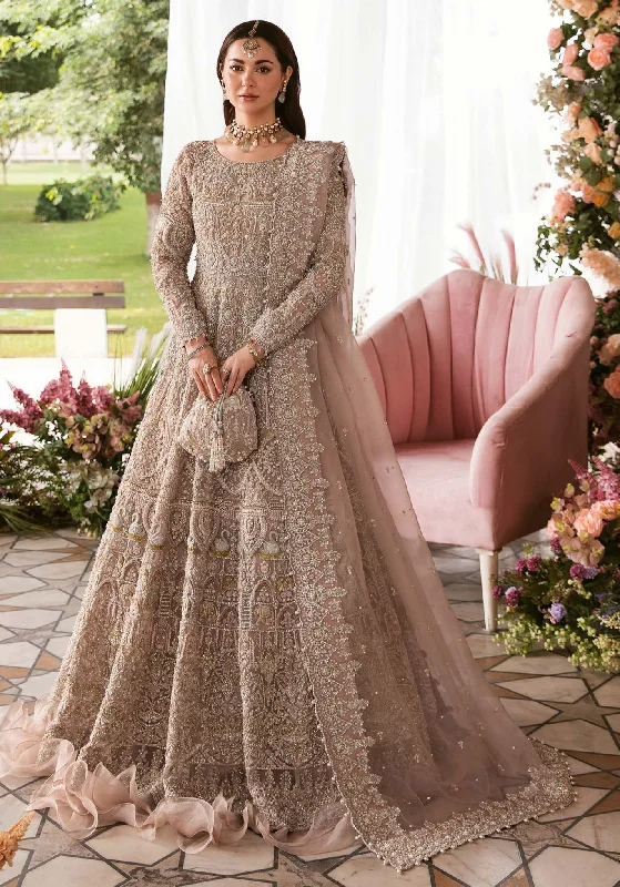 Ends Soon Royal Pakistani Bridal Dress in Pishwas Frock Style Elegant Details