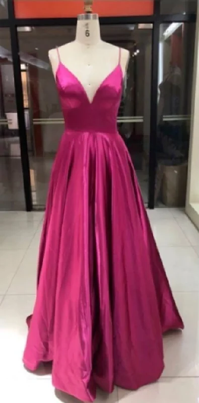 Exclusive Deals Online LONG PROM DRESS,V-NECK SLEEVELESS FORMAL PROM DRESS  cg8054 Formal Outfit