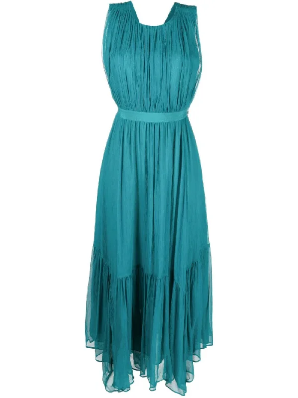 Stylish Statements Ulla Johnson Women Sarai Pleated Sleeveless Dress Montego Boho Chic