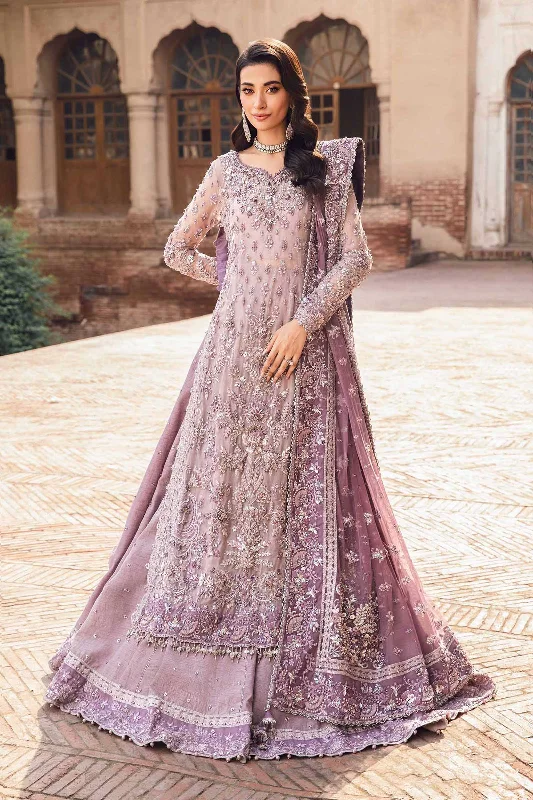 Urban Style Promotions Pakistani Bridal Dress in Lilac Lehenga Kameez Style Classic Timeless Elegant Style