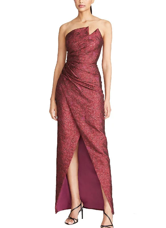 Bold Fashion Sales Harmony Asymmetrical Gown In Tuscany Big Savings on Minimalist Office Styles