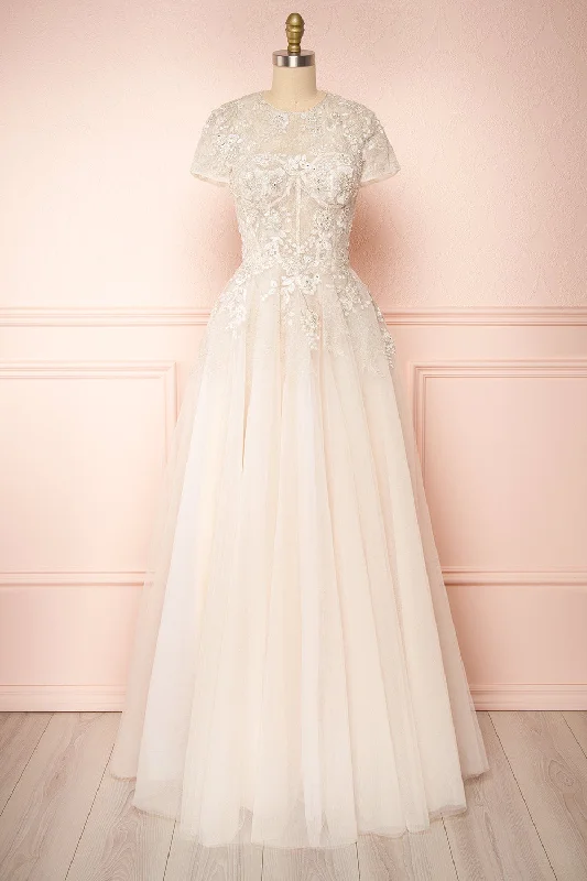 Trend Leading Collection Amina | Embroidered A-Line Bridal Dress Limited - Stock