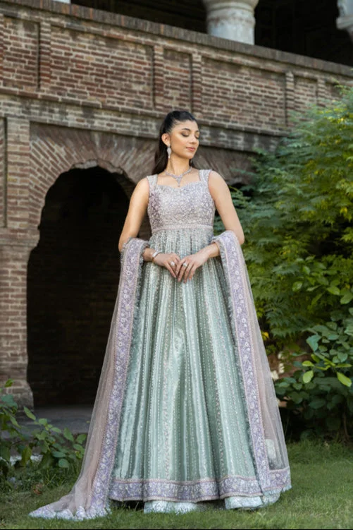 Must-Have Style Discounts Pakistani Bridal Dress in Gown Dupatta Lehenga Style Contemporary Elegance