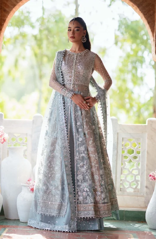 Modern Chic Discounts Pakistani Bridal Dress in Lehenga and Open Gown Style Boho - Chic Festival - Ready Style