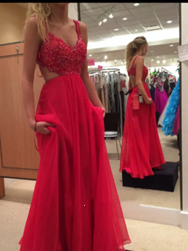 Contemporary Chic Promotions A Line Backless Lace Prom Dresses, Lace Formal Dresses, Bridesmaid Dresses Formal Outfit