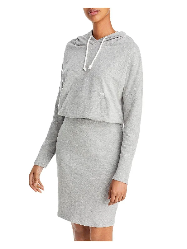 Athleisure Style Sale Womens Hoodie Midi Sweatshirt Dress Luxury Style