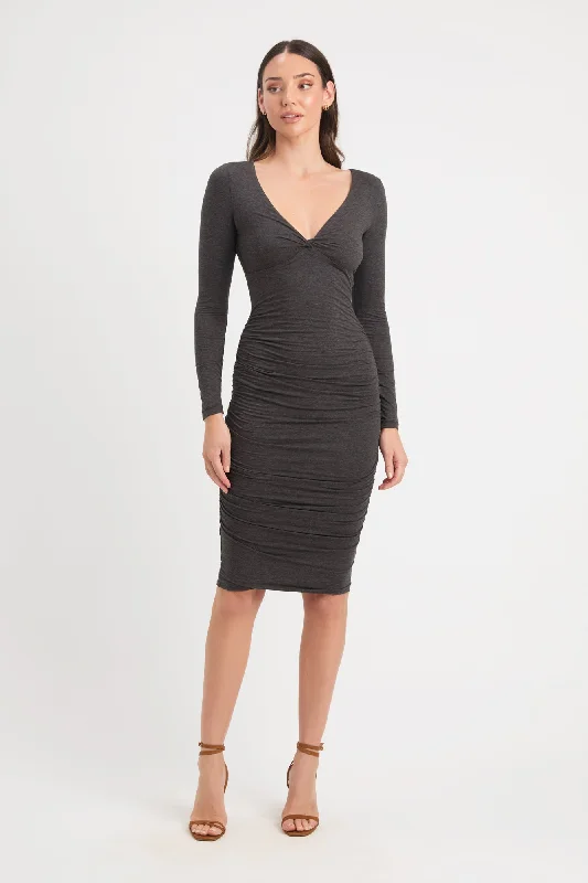 Save Big Claire Long Sleeve Dress Polished Finish