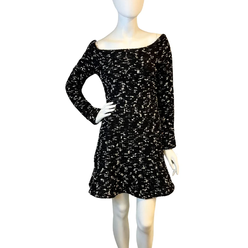 New Arrivals Chanel 2002 Tulle Confetti Long Sleeve Dress Dreamy Draping