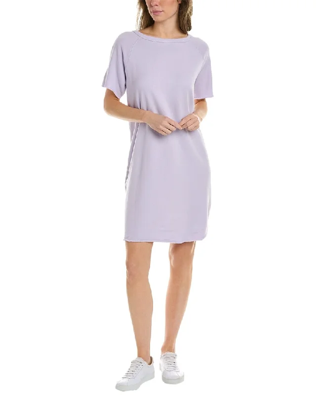 Sleek Style Discounts EILEEN FISHER Terry Bateau Neck Sweatshirt Dress Feminine Grace