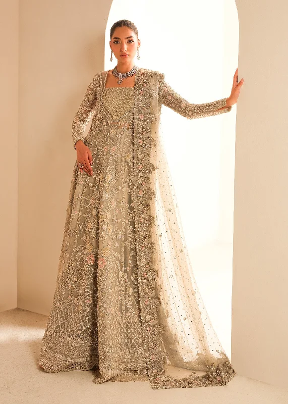 Casual Chic Deals Gown Lehenga Style Silver Grey Pakistani Bridal Dress Feminine Grace