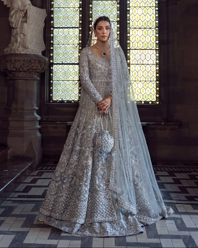 Luxury Casual Deals Embellished Open Gown Lehenga Pakistani Bridal Dress Ethnic Cultural Event Wear