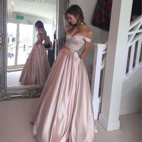 Timeless Elegance Redefined Siaoryne LP0825 Elegant New Fashion Long Evening Gowns 2022 Satin Prom Dress with Beaded Belt for teens Chic Sophistication