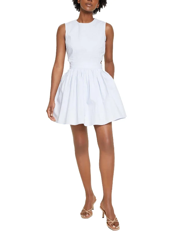 Must-Have Style Discounts Womens Cut-Out Sleeveless Fit & Flare Dress Feminine Soft - Hued Look