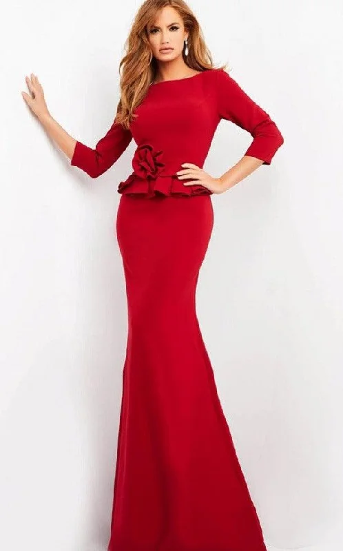 Vibrant Style Promotions Jovani Quarter Sleeve Long Formal Dress Sale Effortless Comfort