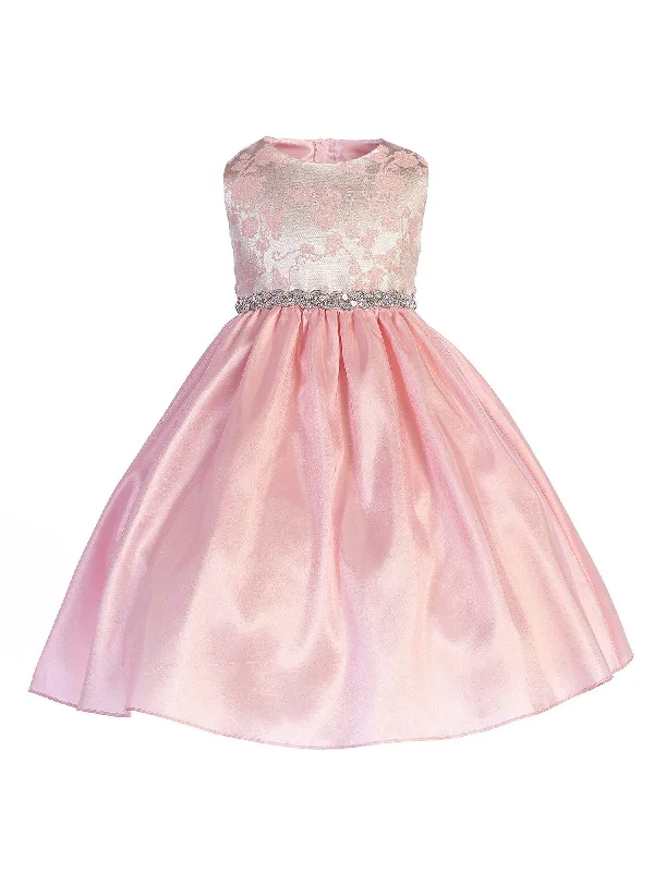 Day-To-Night Styles Big Girls Pink Scalloped Trim Easter Junior Bridesmaid Dress 7-12 Weekend Special