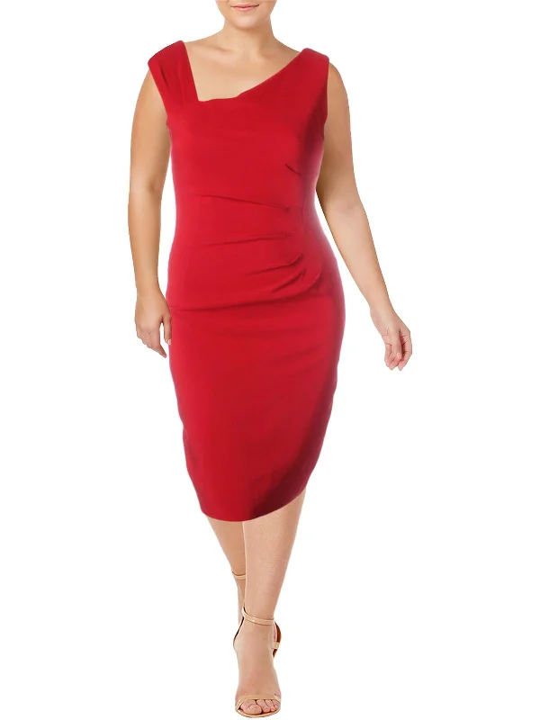 Feminine Style Promotions Womens Asymmetrical Sleeveless Cocktail Dress Effortless Grace